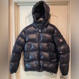 Moncler Glossy Dark blue Puffer Jacket